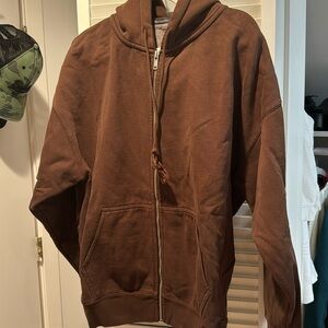 brandy melville christy zip up hoodie